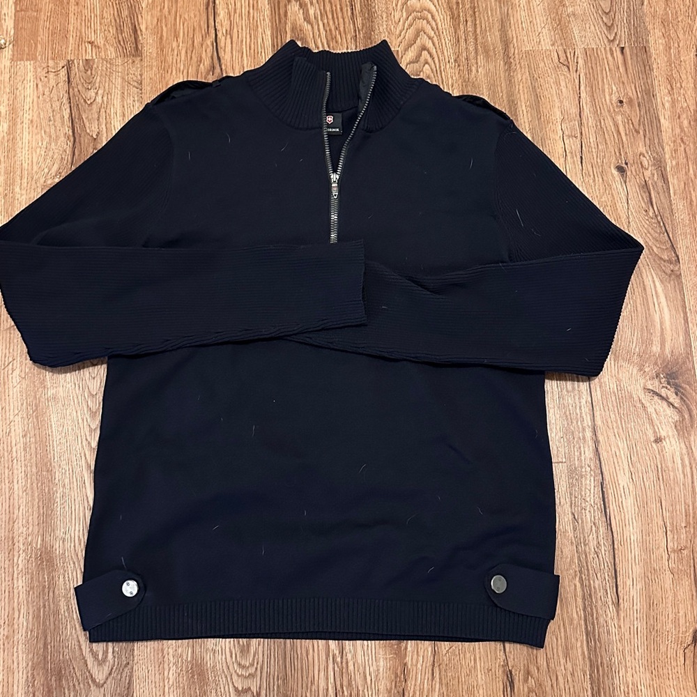Victorinox Women’s Black Zip-Up Sweater